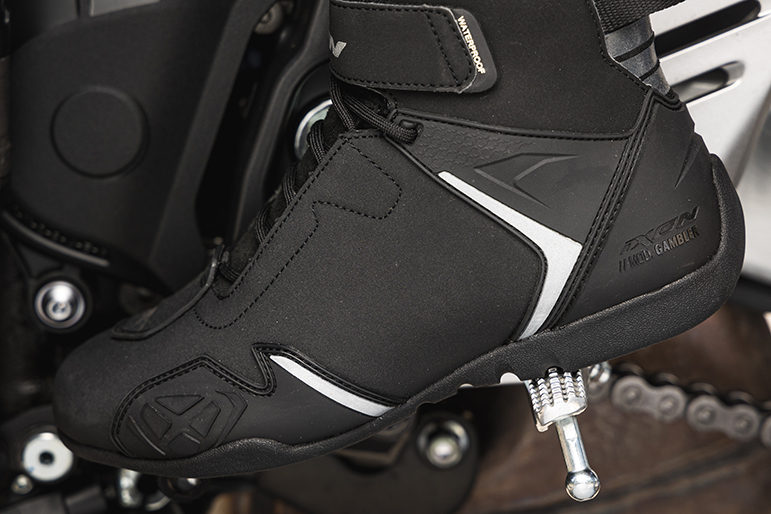 Ghete pentru scuter - motocicleta Roadster barbati All Season Ixon model Gambler WP MS culoare: negru/alb (100% waterproof) 47 - imagine 5