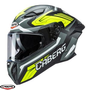 Casca integrala pentru scuter - motocicleta Caberg model Drift Evo II SV Jarama L6 negru/gri/galben fluor mat Pinlock ready – lentila Pinlock inclusa L (59/60cm)