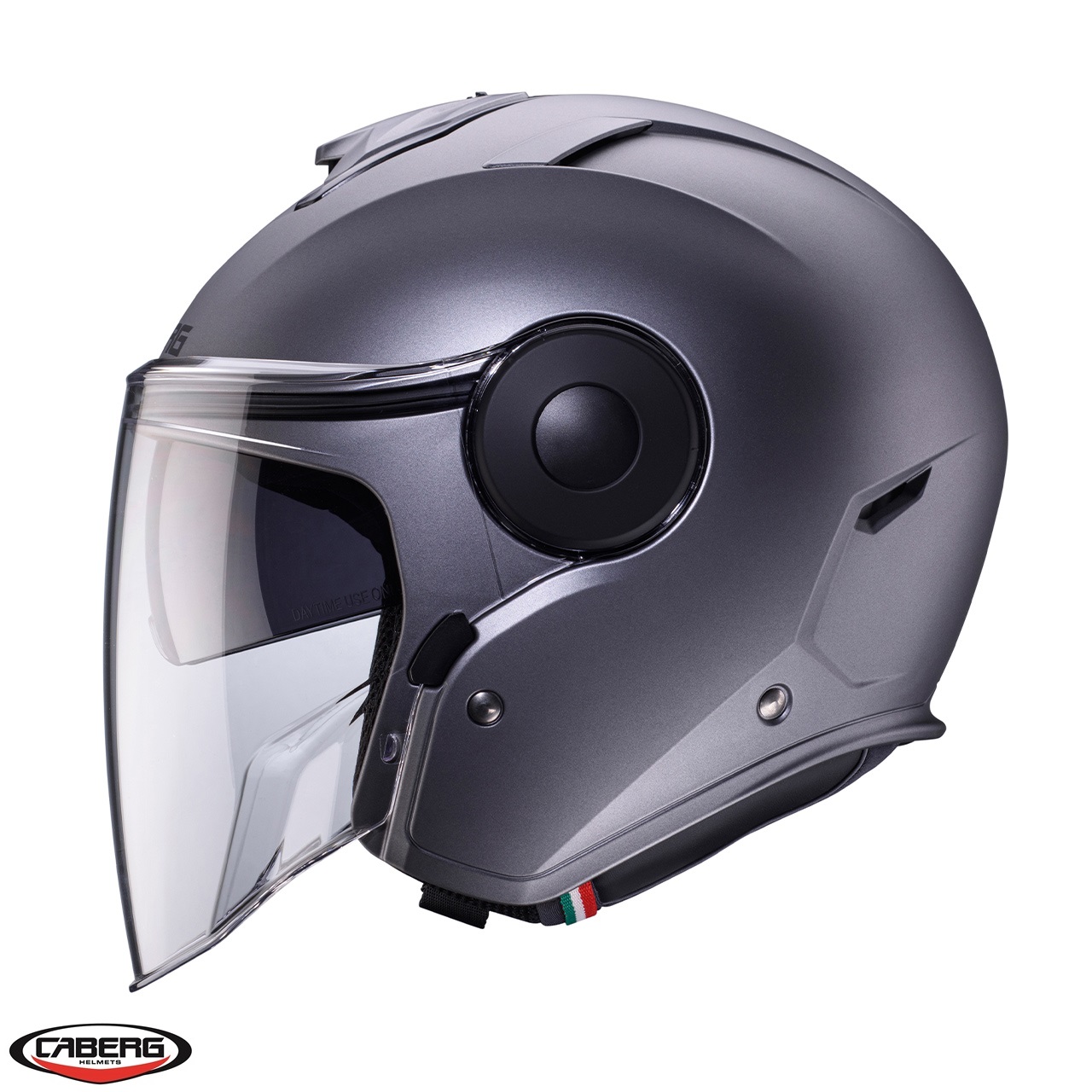 Casca open face pentru scuter - motocicleta (jet) Caberg model Soho SV 91 gun metal (titanium) mat Gun metal (titanium) mat S (55/56cm) - imagine 2
