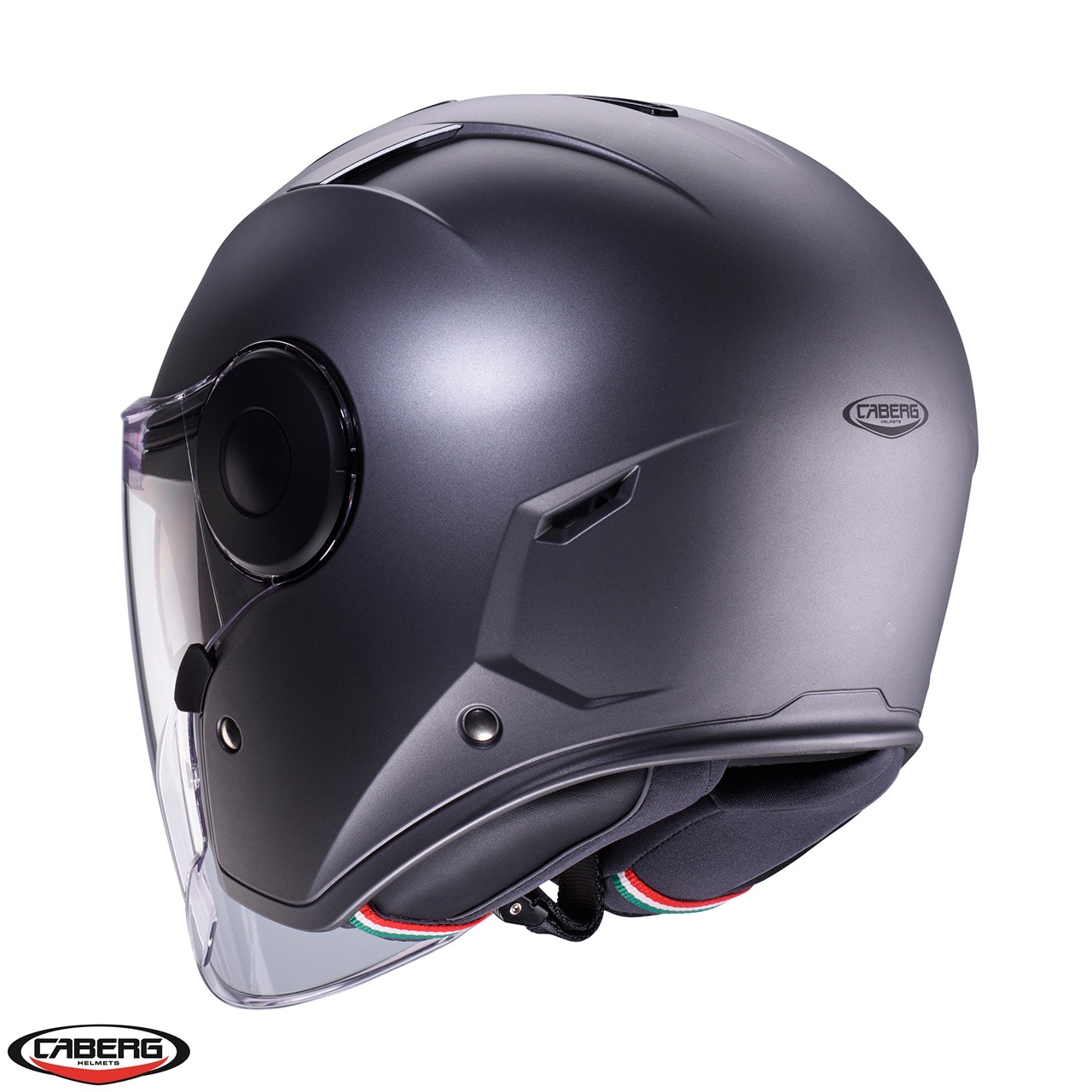 Casca open face pentru scuter - motocicleta (jet) Caberg model Soho SV 91 gun metal (titanium) mat Gun metal (titanium) mat S (55/56cm) - imagine 3