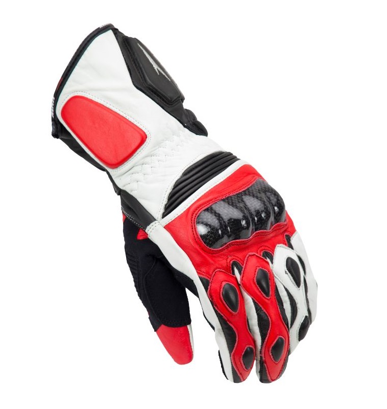 Manusi racing unisex Unik Racing model R-4 carbon culoare: rosu – marime: S (7)