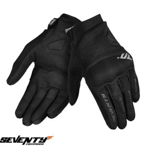 Manusi barbati pentru scuter - motocicleta Urban vara Seventy model SD-C40 Asphalt culoare: negru/gri – degete tactile XXXL (12 cm)
