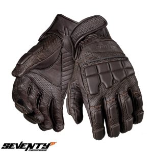 Manusi barbati pentru scuter - motocicleta Naked vara Seventy model SD-N58 culoare: maro – degete tactile XXL (11 cm)