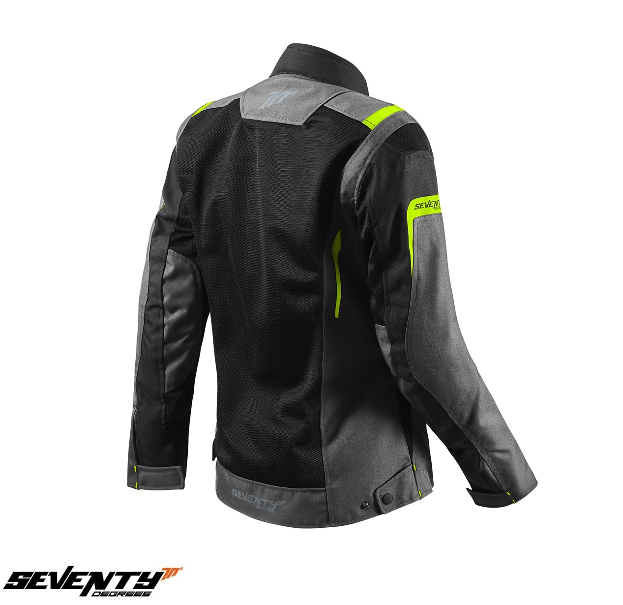 Geaca (jacheta) femei pentru scuter - motocicleta Touring Seventy vara model SD-JT68 Sahara culoare: gri/galben fluor Gri/galben fluor XXL - imagine 2
