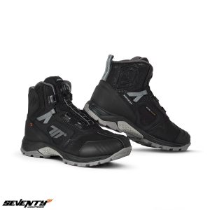 Ghete (cizme) pentru scuter - motocicleta Adventure (Touring) Unisex Seventy model SD-BA7 Stelvio culoare: negru/gri Negru/gri 46