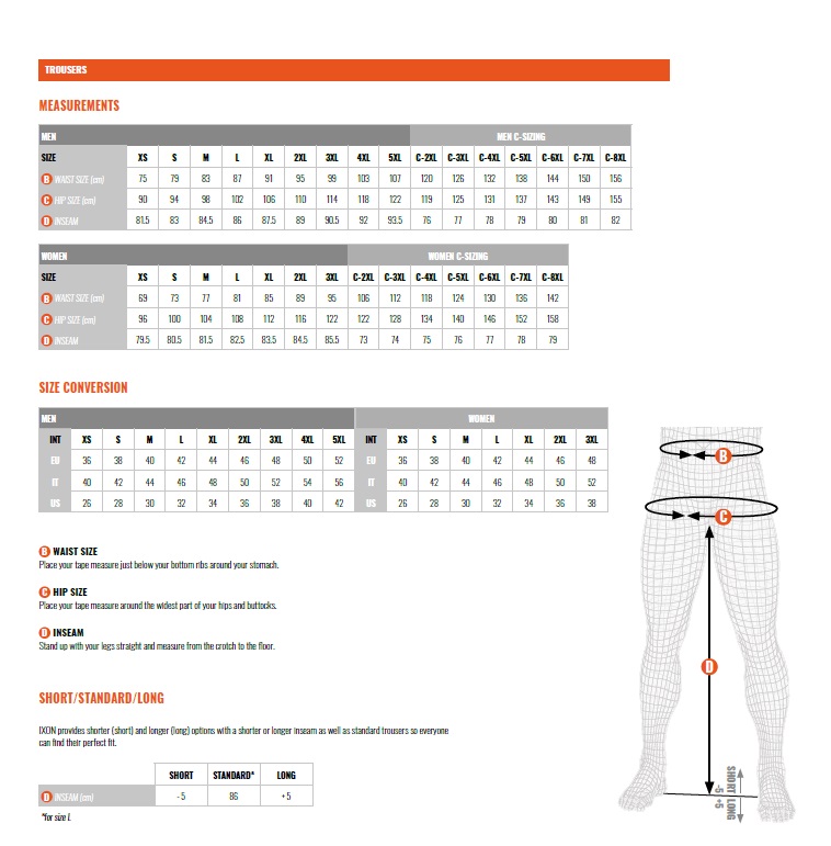 Pantaloni pentru scuter - motocicleta femei Touring/Adventure Ixon All season model Midgard LS culoare: gri/negru/rosu Gri/negru/rosu XXL - imagine 3