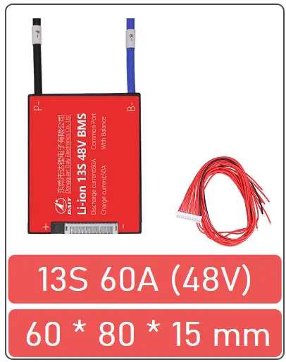 BMS baterie Li-ion 13S 60A (48V)