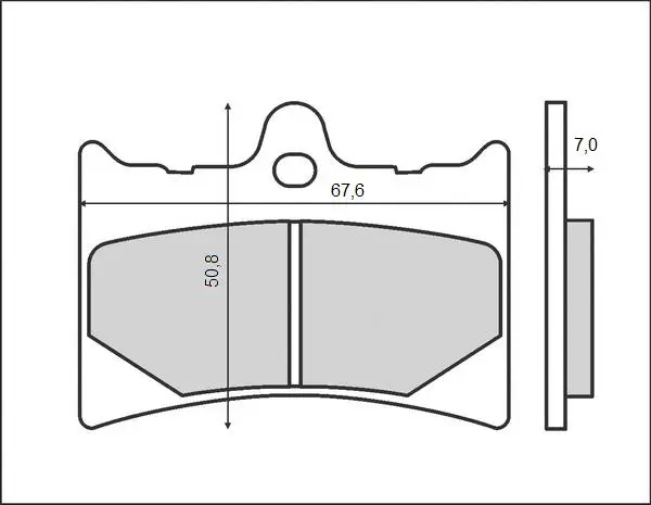 Set placute frana FT3031 – Aprilia AF1 - RS 125cc – Benelli Devil – Spring 50-125cc KTM MX – GS – Enduro 125-600cc
