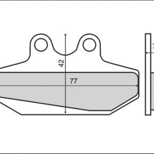 Set placute frana FT3055 - Aprilia RX - Pegaso - Red Rose - Tuareg 50-125cc - Derbi GPR - Senda - Predator 50-180cc - Peugeot XR6 50cc