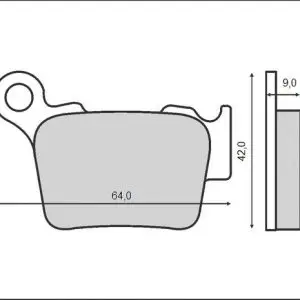 Set placute frana FT3056 – Husqvarna CR – WR – WRE TC – TE 125-610cc – KTM EXC – SX – SMR 125-530cc – Rieju MRX 450cc