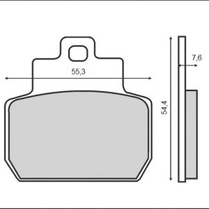 Set placute frana FT3079 - Piaggio Beverly 500cc - X8 - X9 Evolution - MP3 125-250cc