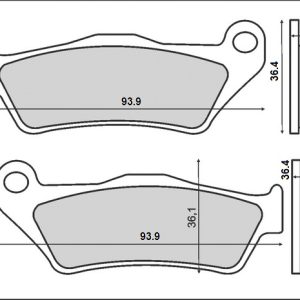 Lichidare: Set placute frana FT3084 - BMW R 850 Roadster - R 850 GS - R 850 C - K 1100 - R 1100 - R 1100 - 1150 Roadster - K 1200 - R 1200