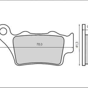 Lichidare: Set placute frana FT3088 - Aprilia Pegaso 650 - Gas Gas EC 125-300 - Husaberg - Husqvarna SM - WR - TE - TC 125-610 - KTM 125-640