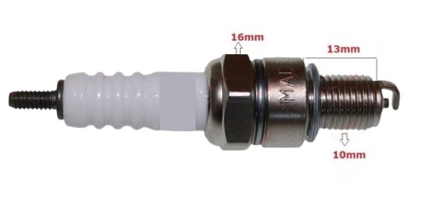 Bujie moto / scuter 4 timpi calota scurta NGK - imagine 2