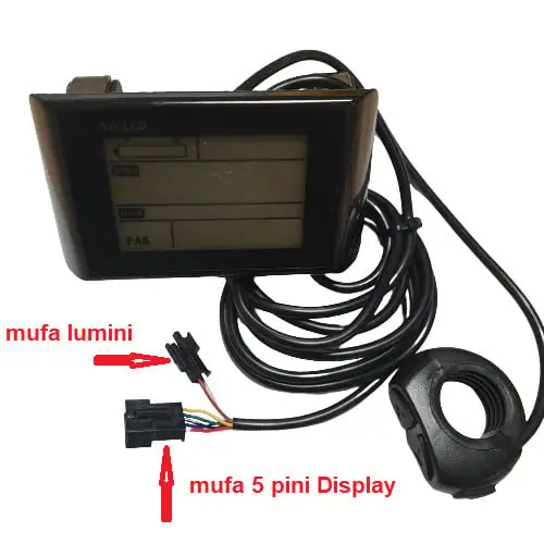 Display SW900 bicicleta electrica (24V, 36V, 48V) - imagine 3