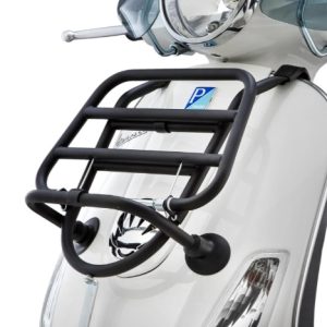 Portbagaj negru mat fata Vespa LX - Vespa LXV - Vespa S 2T - 4T 50-125-150cc - culoare: negru mat