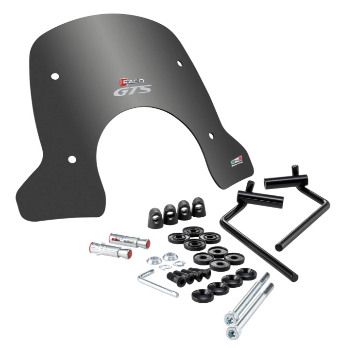Parbriz mic fumuriu "New line" Vespa GTS - GTS Super - Super Sport - Supertech iGet - HPE (23-) 4T 4V LC 125-300cc