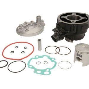 Set motor + chiulasa Aprilia RS - RX - Motorhispania - Peugeot XR6 - Rieju - Yamaha TZR (Minarelli AM6) 2T LC 80cc D47.00 mm bolt 12