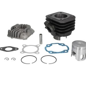 Set motor + chiulasa Aprilia - SR - Malaguti F10 - F12 - F15 - MBK - Yamaha (Minarelli orizontal) 2T AC 70cc D47 mm bolt 10