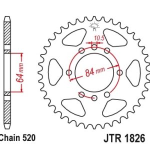 Pinion spate 41 dinti pas lant 520 – ATV Arctic Cat DVX 400 - Kawasaki KFX 400 A KSF (03-06) - Suzuki LT-Z 400 Quadsport