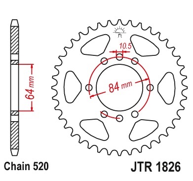 Pinion spate 41 dinti pas lant 520 – ATV Arctic Cat DVX 400 - Kawasaki KFX 400 A KSF (03-06) - Suzuki LT-Z 400 Quadsport
