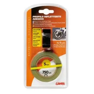 Dunga (banda) adeziva galbena pentru roata (janta) cu adaptor (latime: 5 mm; lungime: 750 cm)