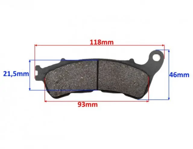 Placute frana moto Honda SH125 (2010-2015) - imagine 2