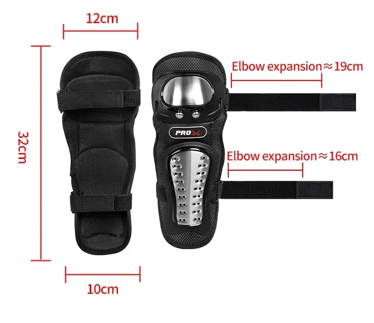 Protectii metalice genunchiere si cotiere scuter moto trotineta electrica - imagine 4
