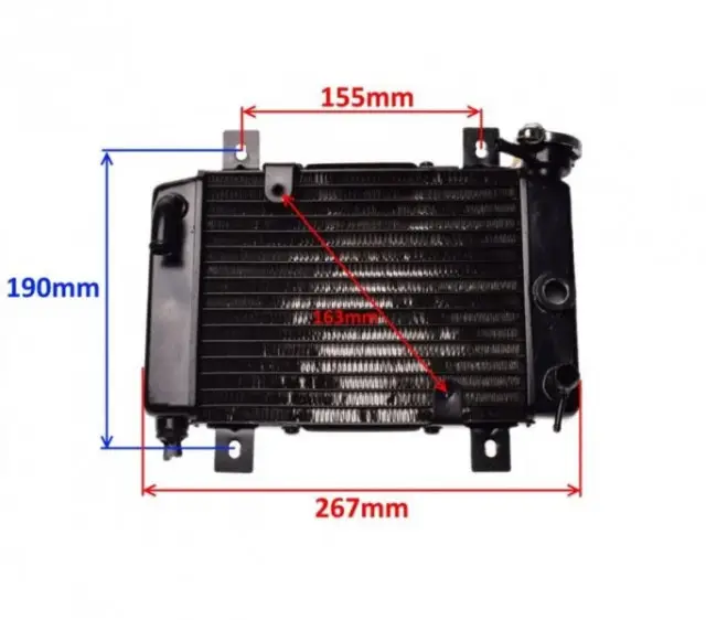 Radiator ATV 200cc cu ventilator - imagine 2