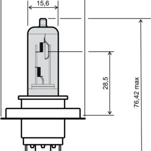 Bec far halogen 12V 35/35W HS1