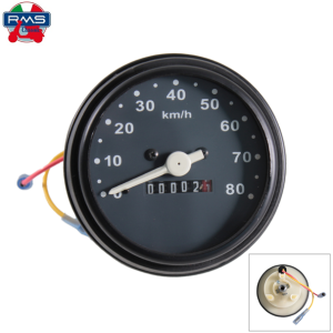 Bord (ceas km) rotund Vespa PK - PK Automatica - PK Elestart - PK S - PK SS 2T AC 50-80-100-125cc - 80 km/h