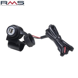 Priza dubla USB 12V universala - prindere pe ghidon