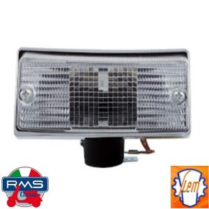 Semnalizare fata dreapta cromata transparenta LML Star / Deluxe - Vespa P - Vespa PX 80 - PX 100 - PX 125 - PX 150 - PX 200 (Siem)
