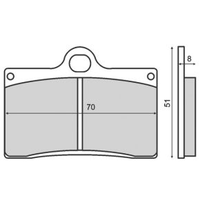 Set placute frana - Aprilia RS4 50 - RS 125-250 - Cagiva Mito - Ducati Monstert - Husqvarna SM - KTM Duke - Moto Guzzi