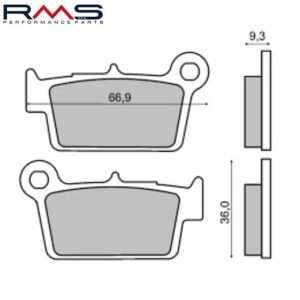 Set placute frana - Aprilia RXV 450 - Kawasaki KX - KLX 250-450 - Sherco - Suzuki RM Z 250-450 - Yamaha YZ - WR 125-450 (RMS)