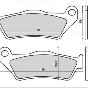 Set placute frana - BMW R 850 Roadster - R 850 GS - R 850 C - K 1100 - R 1100 - R 1100 - 1150 Roadster - K 1200 - R 1200