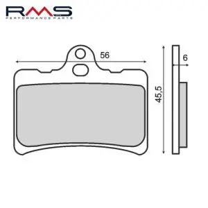 Set placute frana Cagiva Prima (92-) - City (93-) - Prima (92-) 2T 50-80cc