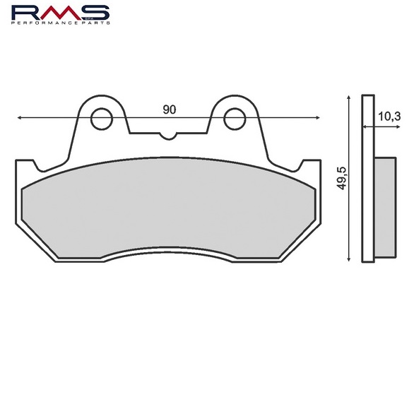 Set placute frana - Honda CB-F 400 - CB-N 400 - CB 750 - GL 1200 - GL 1500 - VF 750 - CB-F 1100 - NSR-R 250 (RMS)