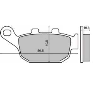Set placute frana - Honda Fes Pantheon 125-150 - Foresight 250 - CB - CBR - XL Transalp - Dominator - Africa Twin 400-650cc (RMS)