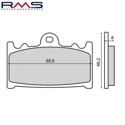 Lichidare: Set placute frana - Husaberg FS 400-450-600 E C - Kawasaki ZXR - ZZR 400-1100 - ZX Ninja 600-900 - Suzuki RGV 250-GSF-GSX (RMS)
