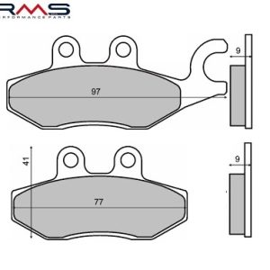 Set placute frana Piaggio Beverly - Medley - MP3 - X9 Evolution 4T 125-150cc (RMS)