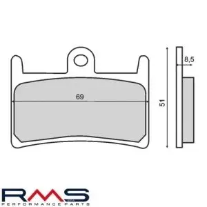 Set placute frana - Suzuki GSXR 400 - Yamaha FZR - TZR 250 - T-Max 500 - FZ6 - FZS - YZF 600 - TDM - FZ1 1000 - YZF 1000