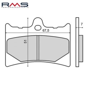 Set placute frana – Aprilia AF1 - RS 125cc – Benelli Devil – Spring 50-125cc - KTM MX – GS – Enduro 125-600cc