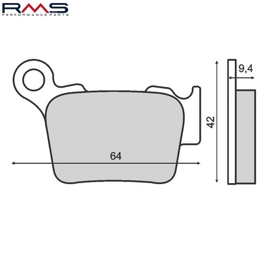 Set placute frana – Husqvarna CR – WR – WRE TC – TE 125-610cc – KTM EXC – SX – SMR 125-530cc – Rieju MRX 450cc (RMS)