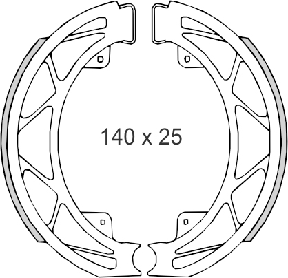 Set saboti frana (ferodo) – Aprilia Habana – SR 125-150cc – Gilera Runner FX – Piaggio Fly – Hexagon LX – Liberty – Skipper 4T 125-180cc