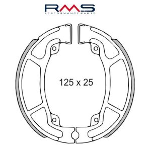 Lichidare: Set saboti frana (ferodo) - Honda Chiocciola - Dylan - SH 4T 125-150cc (RMS)