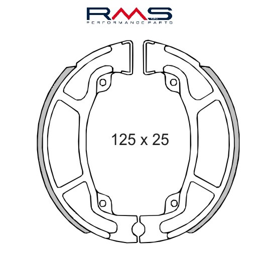 Lichidare: Set saboti frana (ferodo) - Honda Chiocciola - Dylan - SH 4T 125-150cc (RMS)