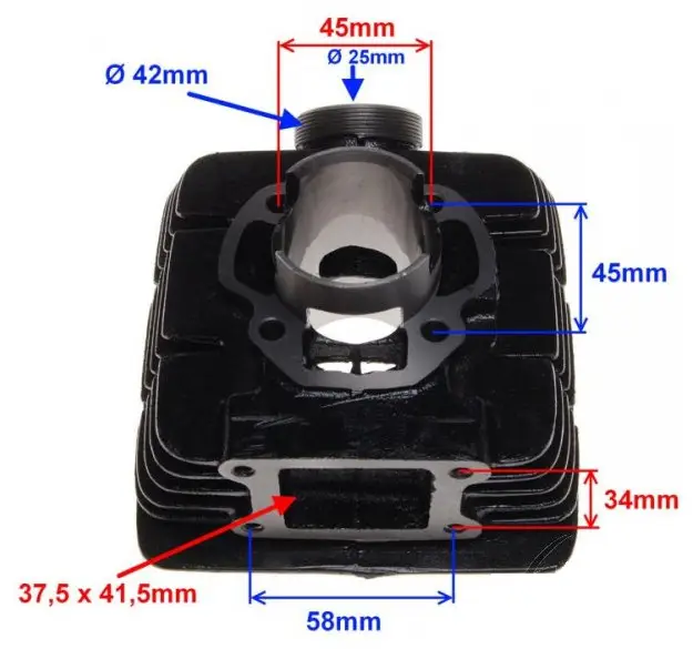 Set motor 60cc Yamaha DT (43mm) - imagine 2