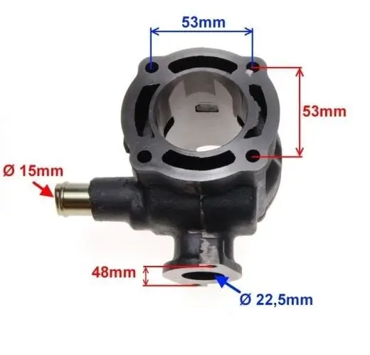 Set motor scuter 2T 50cc Suzuki Katana / Aprilia Ditech (racire pe apa) - imagine 3