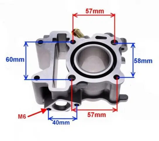 Set motor scuter Yamaha Vino 50cc (racire pe apa) 42mm - imagine 2